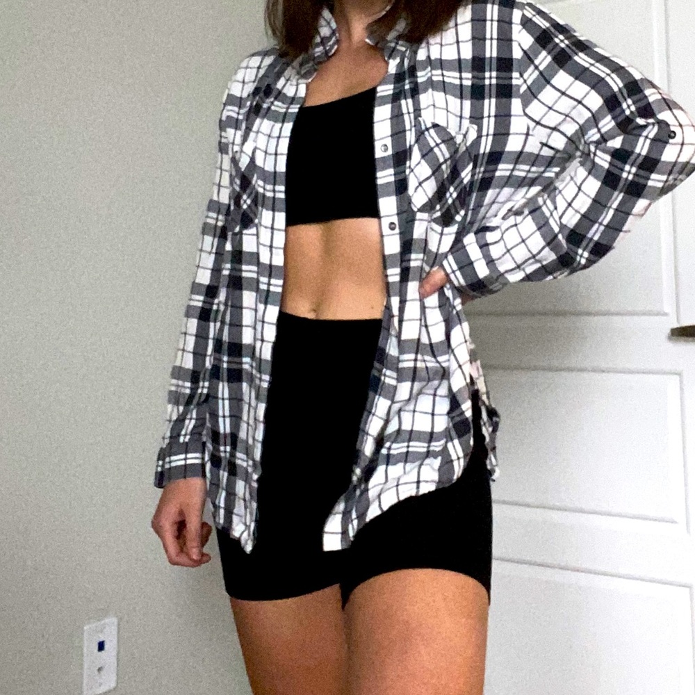 Black and white flannel